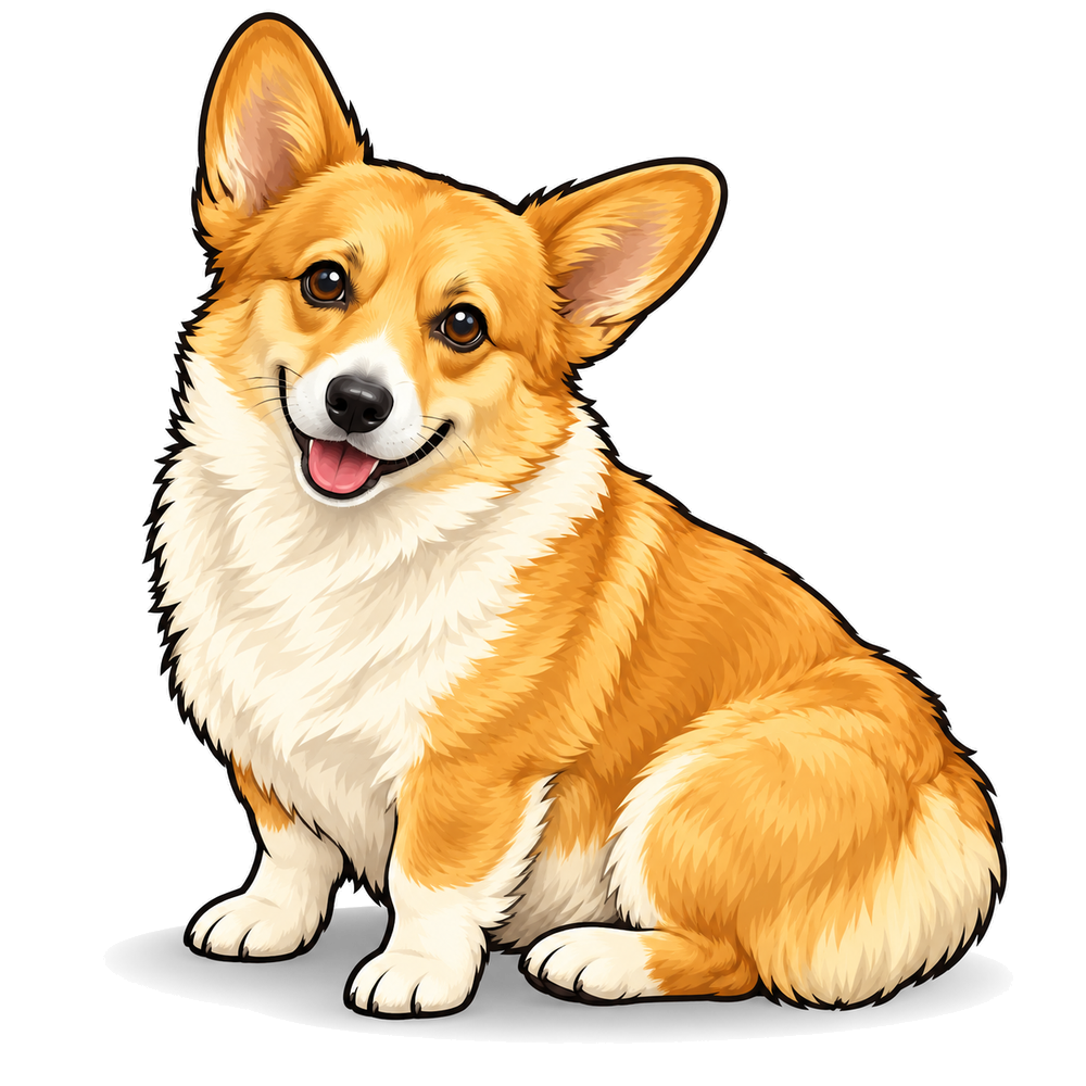 Nala, the Culture Customs shop corgi